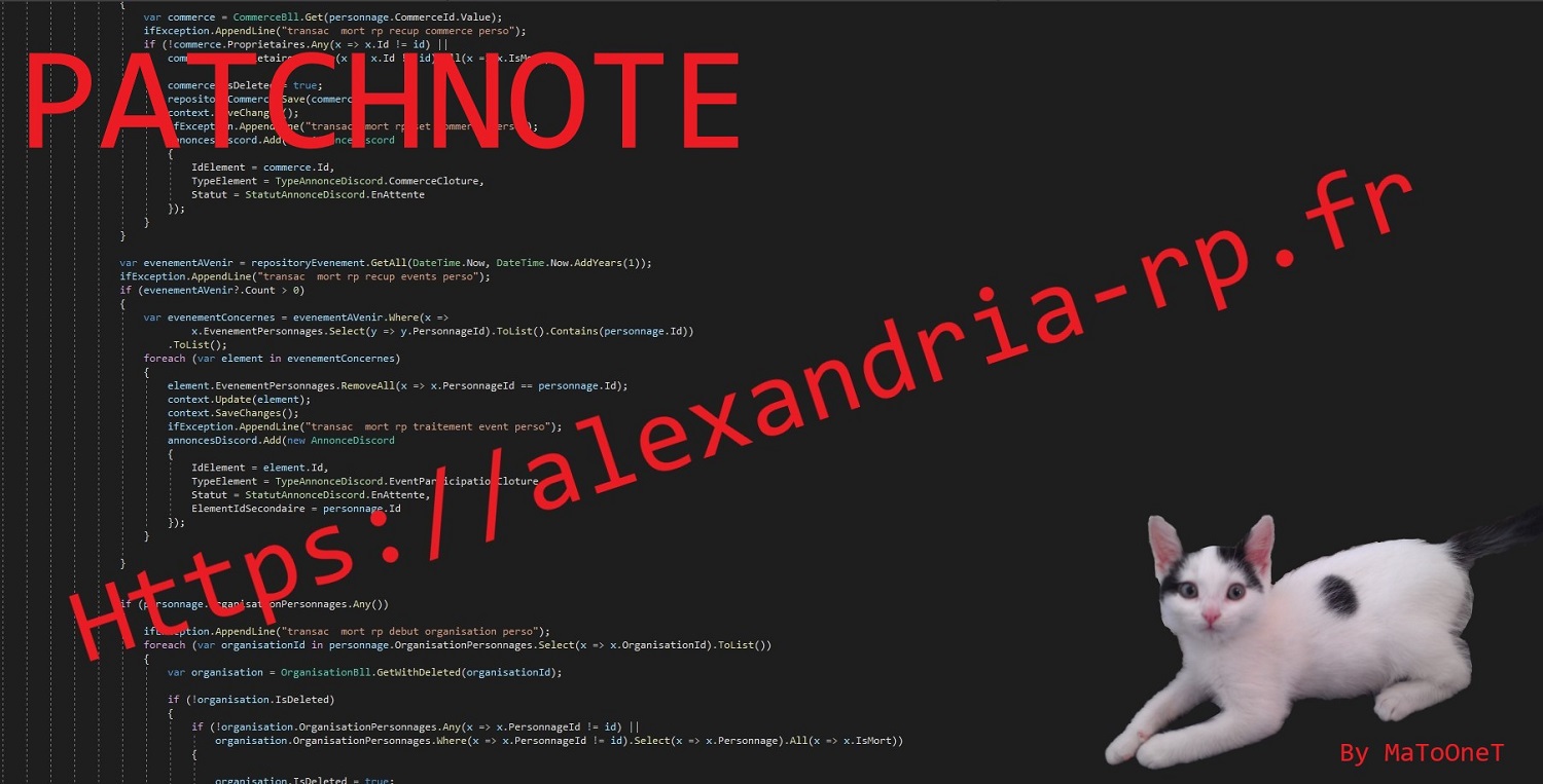 Illustration de Site Web - Patchnote 10.00