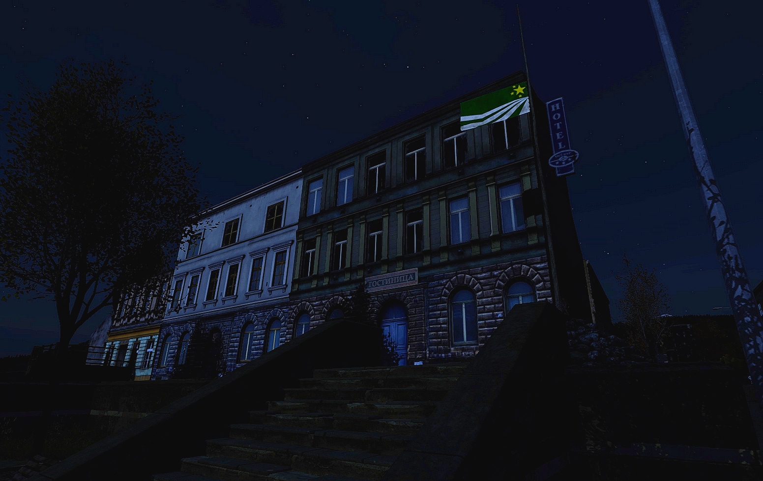 Illustration de Une ville sans lumière.